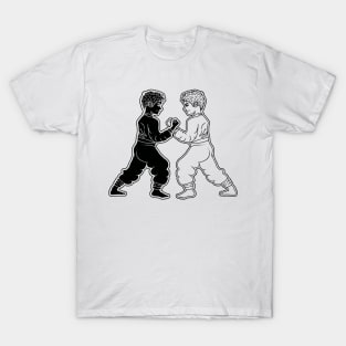 children facing each other T-Shirt